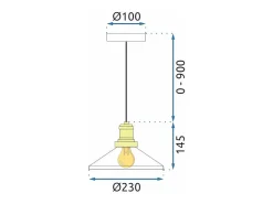 Lámpara Toolight App1172-1Cp White