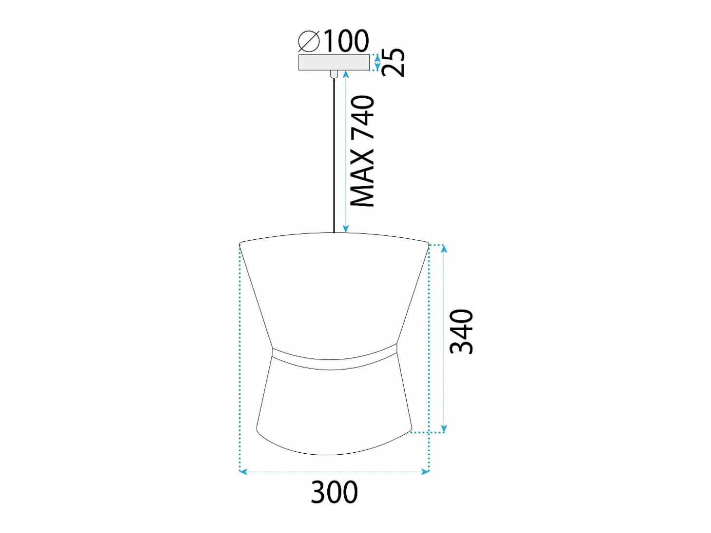 Lámpara Toolight App1504-1Cp White