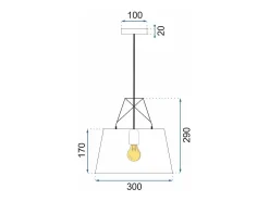 Lámpara Toolight App423-1Cp White