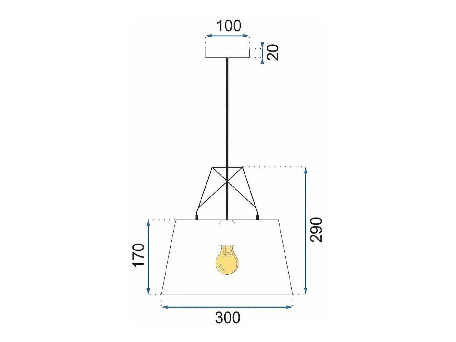 Lámpara Toolight App423-1Cp White