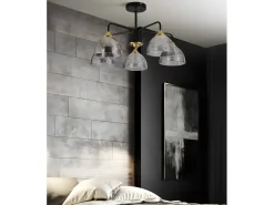 Lámpara Toolight G085-5C Black Grey