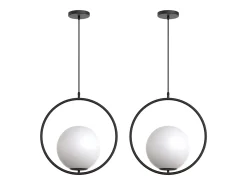 Lámpara Toolight G110-1W Black White