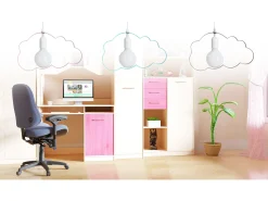 Lámpara Toolight Kids Lh2077 Pink