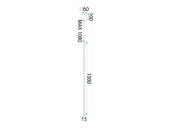 Lámpara Toolight Led App1449-C 100Cm Black