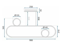 Lámpara Toolight Led App810-Cp Chrome