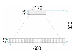 Lámpara Toolight Led App1511-Cp Chrome