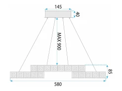 Lámpara Toolight Led App1556-Cp Gold