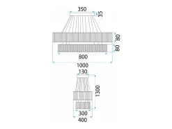 Lámpara Toolight Led App1546-Cp2 Chrome
