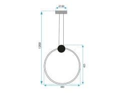 Lámpara Toolight Led App1397-Cp 40Cm Brush Gold