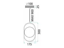 Lámpara Toolight Ledapp1554-Cp Black