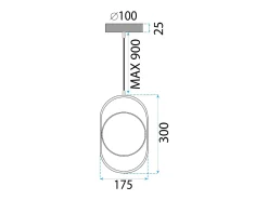 Lámpara Toolight Ledapp1554-Cp Black
