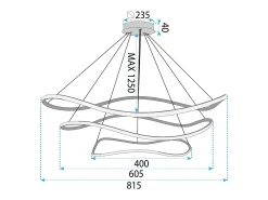 Lámpara Toolight LHJ051-CP1 Gold