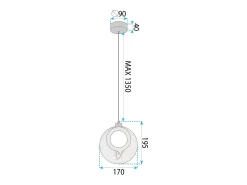 Lámpara Toolight LHJ110-1CP Golden