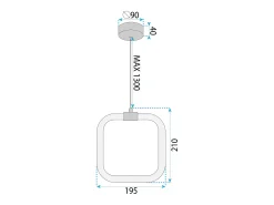 Lámpara Toolight LHJ056-CP1 White