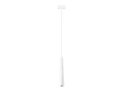 Lámparas colgantes Astel escandinavo de acero - 1 fuentes luminosas 4000K - L.8 x A.120 cm - blanco