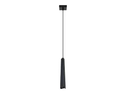 Lámparas colgantes Astel escandinavo de acero - 1 fuentes luminosas 3000K - L.8 x A.120 cm - negro