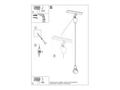 Lámparas colgantes Astis moderno de CLORURO DE POLIVINILO - 1 fuentes luminosas 4000K - L.9 x A.90 cm - verde