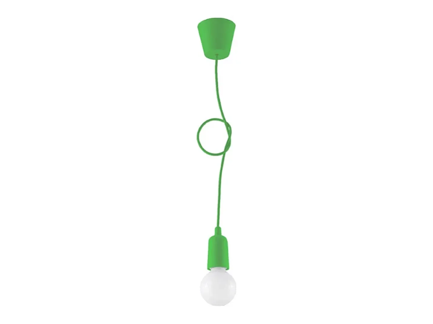 Lámparas colgantes Astis moderno de CLORURO DE POLIVINILO - 1 fuentes luminosas 4000K - L.9 x A.90 cm - verde