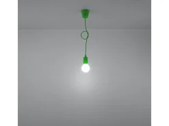 Lámparas colgantes Astis moderno de CLORURO DE POLIVINILO - 1 fuentes luminosas 4000K - L.9 x A.90 cm - verde