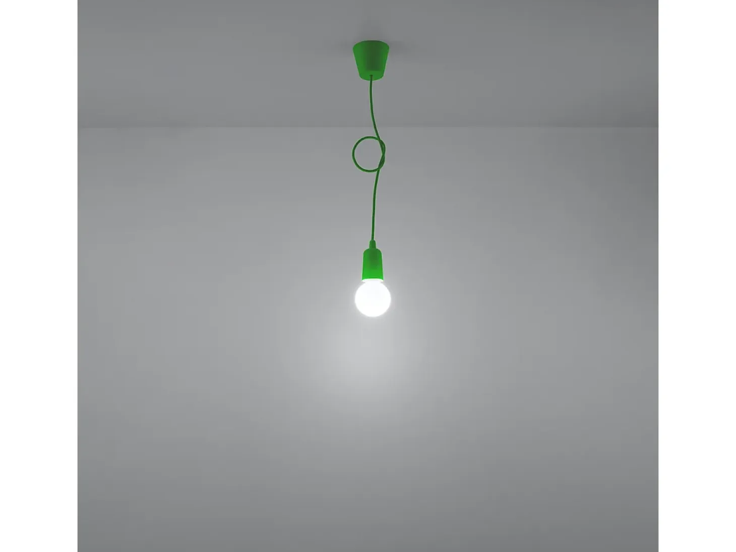 Lámparas colgantes Astis moderno de CLORURO DE POLIVINILO - 1 fuentes luminosas 4000K - L.9 x A.90 cm - verde