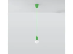 Lámparas colgantes Astis moderno de CLORURO DE POLIVINILO - 1 fuentes luminosas 3000K - L.9 x A.90 cm - verde