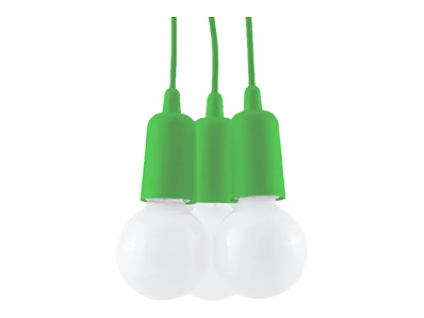 Lámparas colgantes Astis moderno de CLORURO DE POLIVINILO - 3 fuentes luminosas 3000K - L.15 x A.90 cm - verde