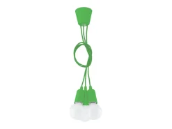Lámparas colgantes Astis moderno de CLORURO DE POLIVINILO - 3 fuentes luminosas 3000K - L.15 x A.90 cm - verde