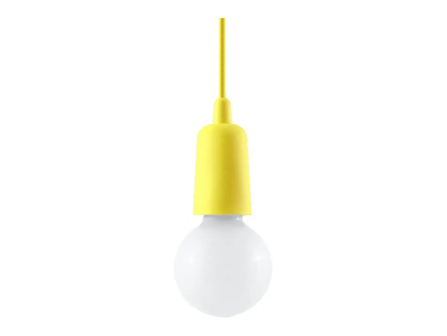Lámparas colgantes Astis moderno de CLORURO DE POLIVINILO - 1 fuentes luminosas 3000K - L.9 x A.90 cm - amarillo