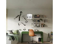Lámparas colgantes Calcio b moderno de CLORURO DE POLIVINILO - 1 fuentes luminosas 3000K - L.30 x A.82 cm - blanco negro