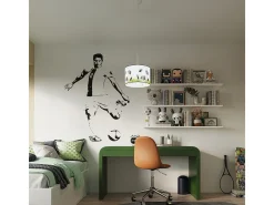 Lámparas colgantes Calcio c moderno de CLORURO DE POLIVINILO - 1 fuentes luminosas 3000K - L.30 x A.82 cm - blanco/negro/verde