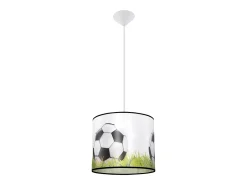 Lámparas colgantes Calcio c moderno de CLORURO DE POLIVINILO - 1 fuentes luminosas 3000K - L.30 x A.82 cm - blanco/negro/verde