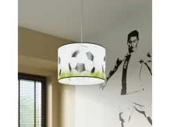 Lámparas colgantes Calcio c moderno de CLORURO DE POLIVINILO - 1 fuentes luminosas 4000K - L.30 x A.82 cm - blanco/negro/verde