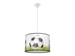 Lámparas colgantes Calcio c moderno de CLORURO DE POLIVINILO - 1 fuentes luminosas 4000K - L.40 x A.82 cm - blanco/negro/verde