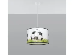 Lámparas colgantes Calcio c moderno de CLORURO DE POLIVINILO - 1 fuentes luminosas 3000K - L.40 x A.82 cm - blanco/negro/verde