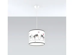 Lámparas Colgantes Cat Moderno De Cloruro De Polivinilo - 1 Fuentes Luminosas - L.30 X A.95 Cm - Multicolor