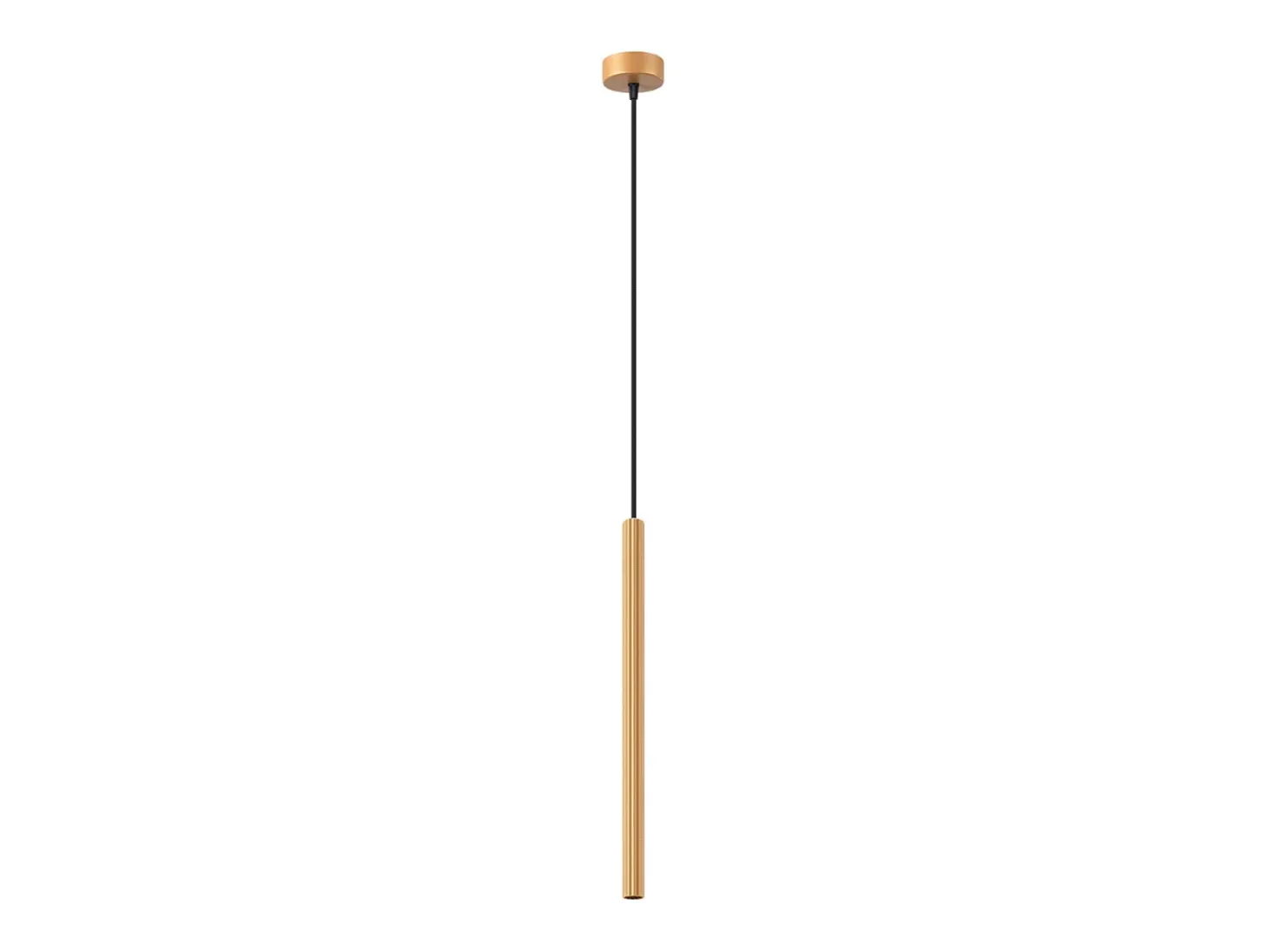Lámparas colgantes Elara moderno de acero - 1 fuentes luminosas 3000K - L.8 x A.120 cm - dorado