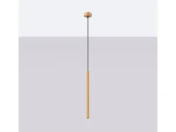 Lámparas colgantes Elara moderno de acero - 1 fuentes luminosas 3000K - L.8 x A.120 cm - dorado
