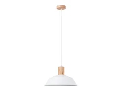 Lámparas colgantes Fanova escandinavo de acero - 1 fuentes luminosas 3000K - L.34 x A.120 cm - blanco