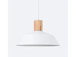 Lámparas colgantes Fanova escandinavo de acero - 1 fuentes luminosas 4000K - L.34 x A.120 cm - blanco