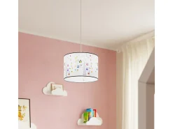 Lámparas colgantes Gufo moderno de CLORURO DE POLIVINILO - 1 fuentes luminosas 3000K - L.40 x A.82 cm - multicolor