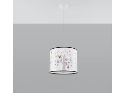 Lámparas colgantes Gufo moderno de CLORURO DE POLIVINILO - 1 fuentes luminosas 3000K - L.40 x A.82 cm - multicolor