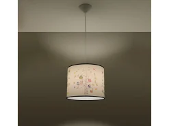 Lámparas colgantes Gufo moderno de CLORURO DE POLIVINILO - 1 fuentes luminosas 4000K - L.40 x A.82 cm - multicolor
