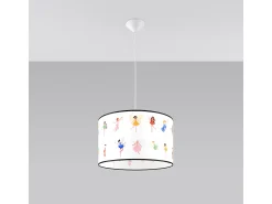 Lámparas colgantes Hada moderno de CLORURO DE POLIVINILO - 1 fuentes luminosas 3000K - L.40 x A.95 cm - multicolor
