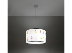 Lámparas colgantes Hada moderno de CLORURO DE POLIVINILO - 1 fuentes luminosas 4000K - L.40 x A.95 cm - multicolor