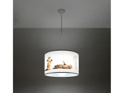 Lámparas Colgantes Koty Moderno De Cloruro De Polivinilo - 1 Fuentes Luminosas - L.40 X A.95 Cm - Multicolor