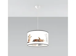 Lámparas Colgantes Koty Moderno De Cloruro De Polivinilo - 1 Fuentes Luminosas - L.40 X A.95 Cm - Multicolor