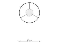 Lámparas Colgantes Koty Moderno De Cloruro De Polivinilo - 1 Fuentes Luminosas - L.30 X A.95 Cm - Multicolor