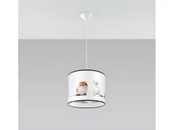 Lámparas Colgantes Koty Moderno De Cloruro De Polivinilo - 1 Fuentes Luminosas - L.30 X A.95 Cm - Multicolor