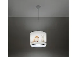 Lámparas Colgantes Koty Moderno De Cloruro De Polivinilo - 1 Fuentes Luminosas - L.30 X A.95 Cm - Multicolor
