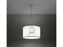 Lámparas colgantes Lincrone moderno de CLORURO DE POLIVINILO - 1 fuentes luminosas 4000K - L.40 x A.95 cm - multicolor